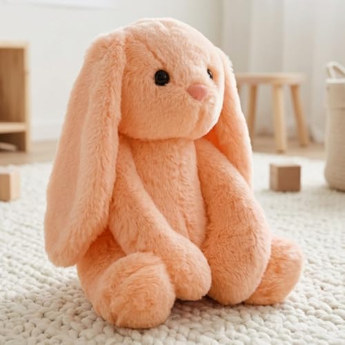Mirada Cute Peach Bunny Soft Toy for Girls/Kids | Huggable Rabbit with Long Ears | Soft Stuffed Plush Animal | Cute Soft Toys, Baby Toys, Stuffed Animals, Cuddle Toy, Gift Item for Kids - 35cm - Image 2