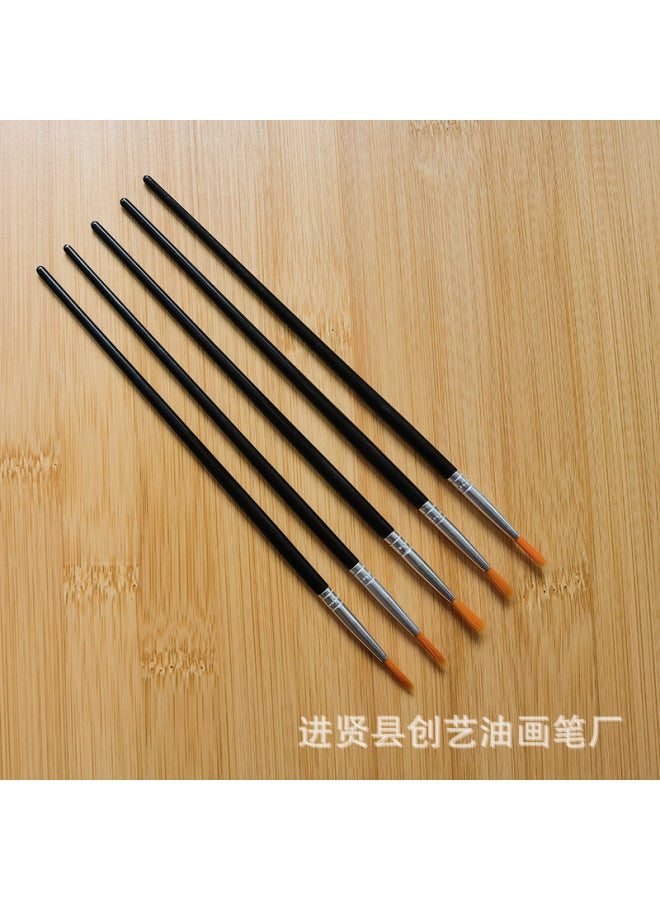 Chuangyi Acrylic Paint Pen Plastic Rod Digital Oil Painting Brush Flat Head Brush Gouline Brush Vinyl Doll Plaster Nylon Pen - Image 1