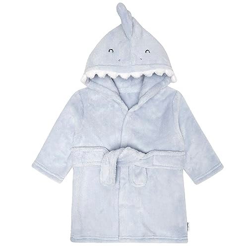 Gerber Baby Hooded Animal Character Bathrobe Blue Shark 09 Months - Image 1