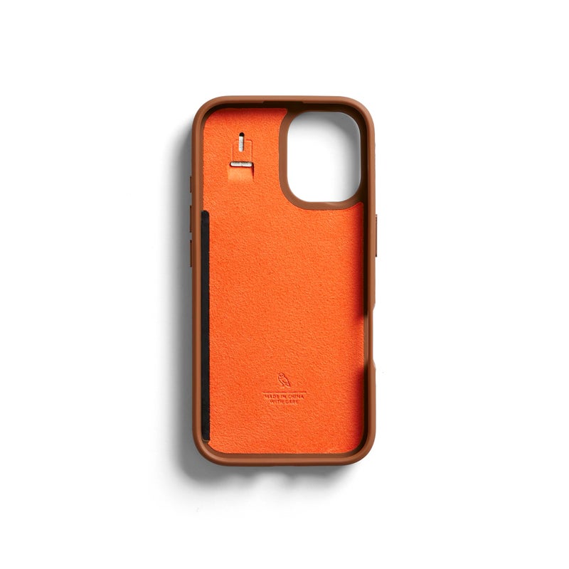 Bellroy Phone Case â€“ 3 Card for iPhone 16 (Leather iPhone case, Phone Wallet) - Sienna - Image 2