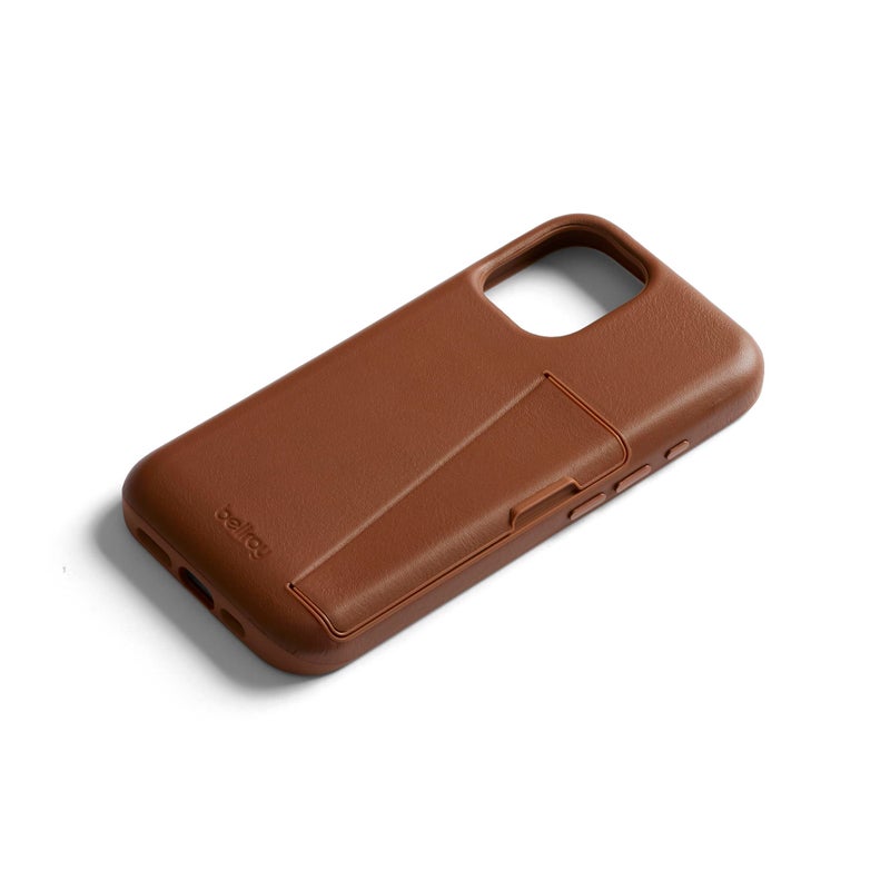 Bellroy Phone Case â€“ 3 Card for iPhone 16 (Leather iPhone case, Phone Wallet) - Sienna - Image 3
