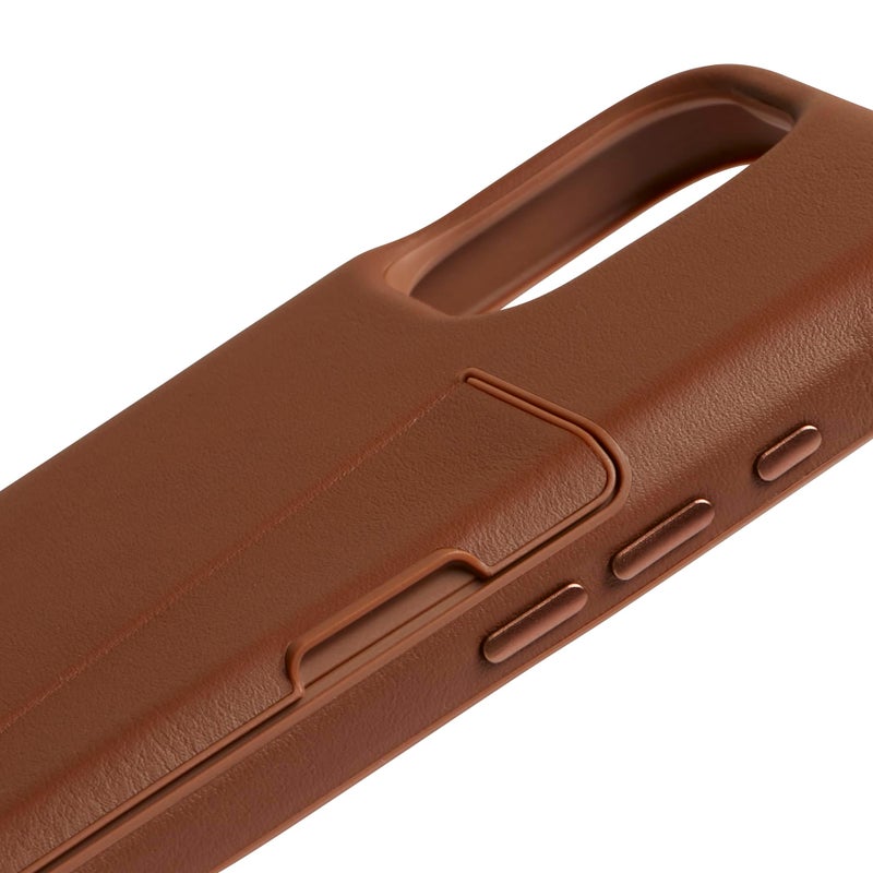 Bellroy Phone Case â€“ 3 Card for iPhone 16 (Leather iPhone case, Phone Wallet) - Sienna - Image 4