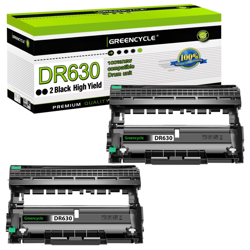 DR630 Drum Replacement Compatible for Brother DR630 Drum Unit Replacement for HLL2300D HLL2340DW HLL2360DW HLL2380DW DCPL2540DW DCPL2540DW MFCL2705DW MFCL2707DW Printe2 Pack
