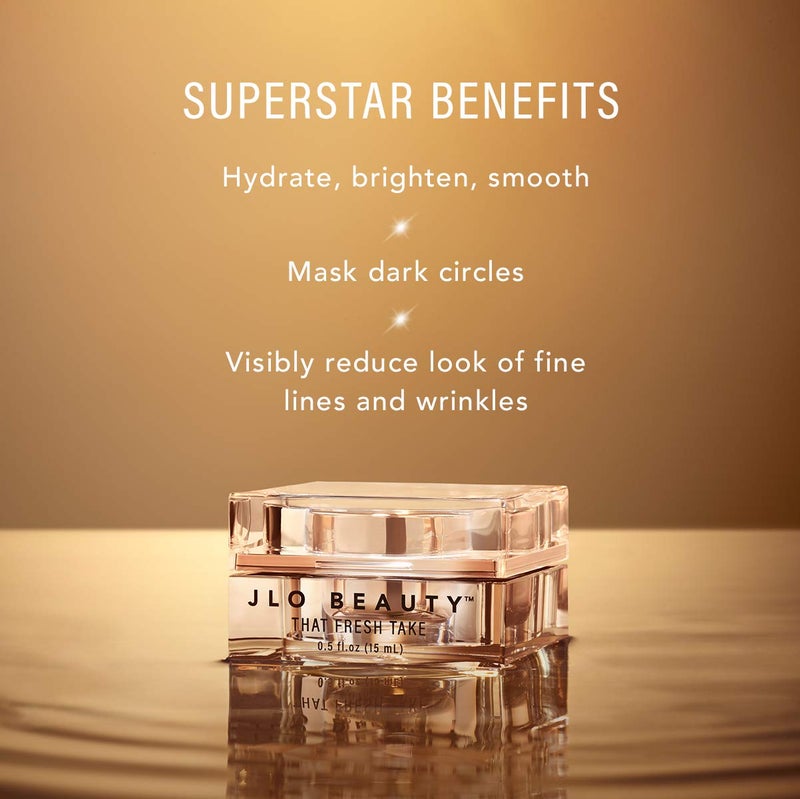 JLO BEAUTY Under Eye Cream for Women, Moisturizer with Peptides & Hyaluronic Acid, Hydrating Skin Care Cream to Help Reduce Puffiness, Dark Circles, Fine Lines & Wrinkles, That Fresh Take, 0.5 Oz - Image 3