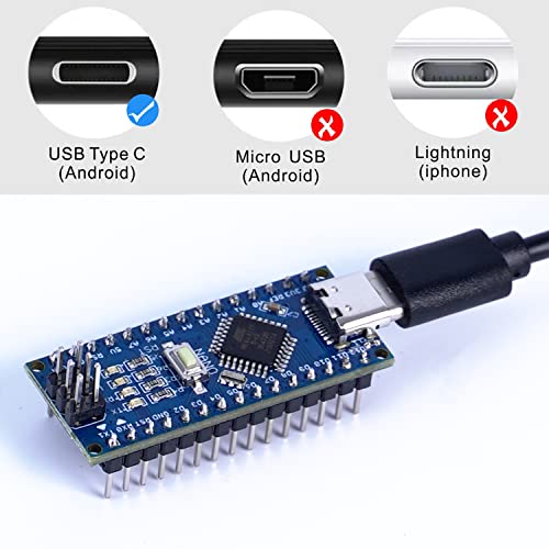 OSOYOO 1x Nano Module CH340 5V/16M USB-C Micro-Controller Board for Arduino Nano V3.0 - Image 4