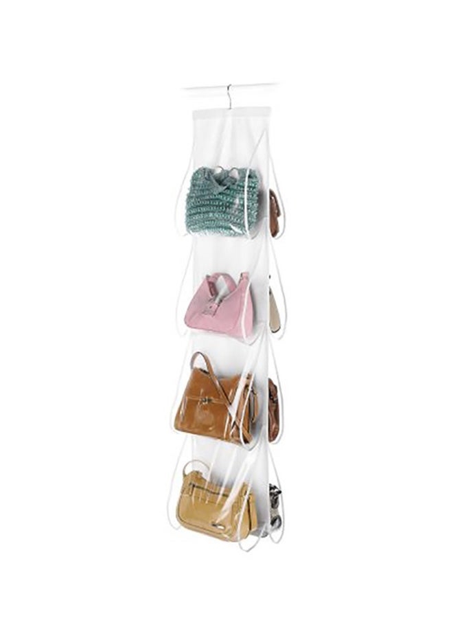 CABINA HOME 8-Pocket Handbag Organizer Clear 33x120cm