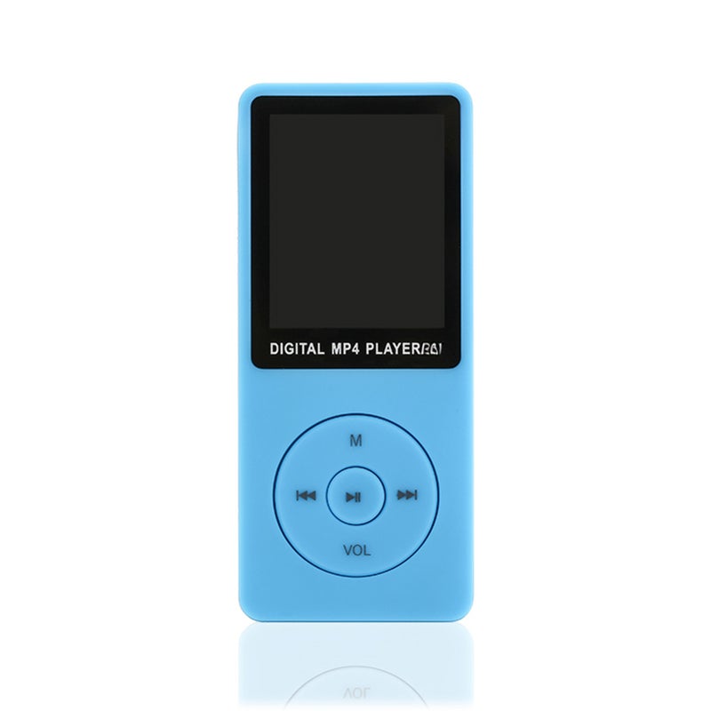 مشغل Mp3: تصميم معدني بمفاتيح لمس زرقاء بحجم 1.8 بوصة - مكبر صوت داخلي عالي الصوت وتقليل الضوضاء الذكي ومدة تشغيل 5 ساعات - مشغل Mp4 للأطفال للترفيه المنزلي والرياضة الخارجية واللياقة البدنية في الجيم - Image 1