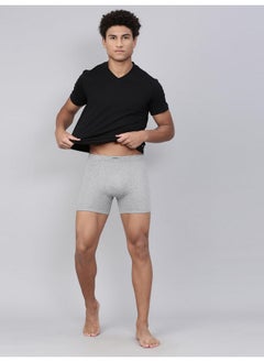 Levi's Levi's Men's Cotton Style #010 Comfort Regular Fit Solid Boxer (Pack of 2) (#010-BOXER Brief-LT DK GMEL-P2_Light, Dark Grey Melange_M)  - Image 2