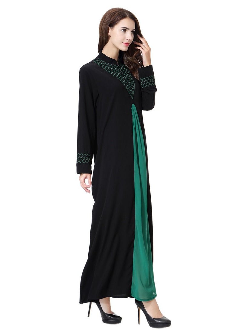 Loquat Muslim Lady wool peach Dress - Image 3