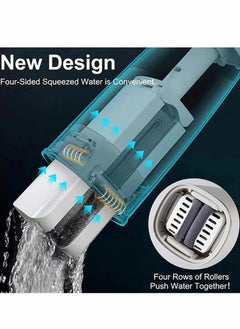 Y&D Portable Self-Squeeze Mini Mop Shirln Cleanmop Hand Free Squeeze Wash Strong Absorbent Bathroom Kitchens  - Image 4