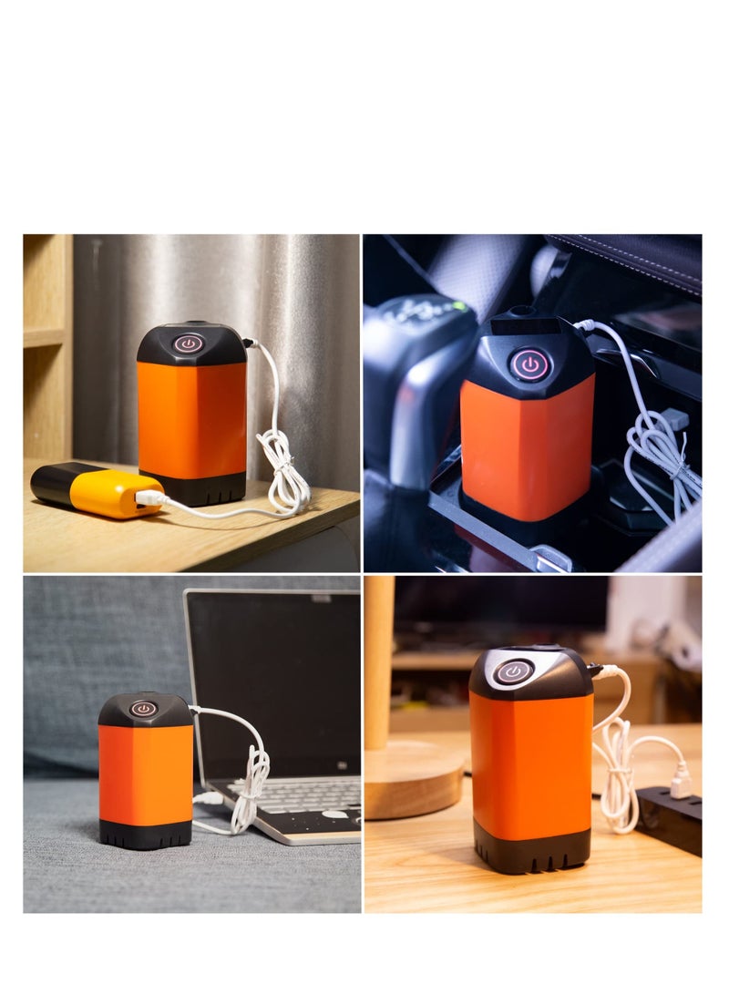 SOLARAE Portable Camping Showe Outdoor Camp Shower Pump Portable Shower for Camping Thickened 2 Meter-Long PVC Water Pipe for Camping Hiking Traveling (Orange) - Image 5