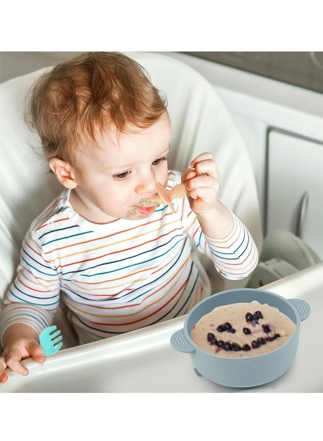 Baby Learning Spoon Children's Cutlery Set, 2-Piece Baby Spoon and Fork Learning to Eat Cutlery - Baby Weaning Accessories Baby Spoon Eat Yourself from 3 Months - Image 4