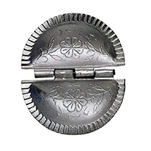 Easy Chef Aluminium Gujiya & Modak Mould Sacha for Festivals - Silver, Combo 2 Pieces Set - Image 2