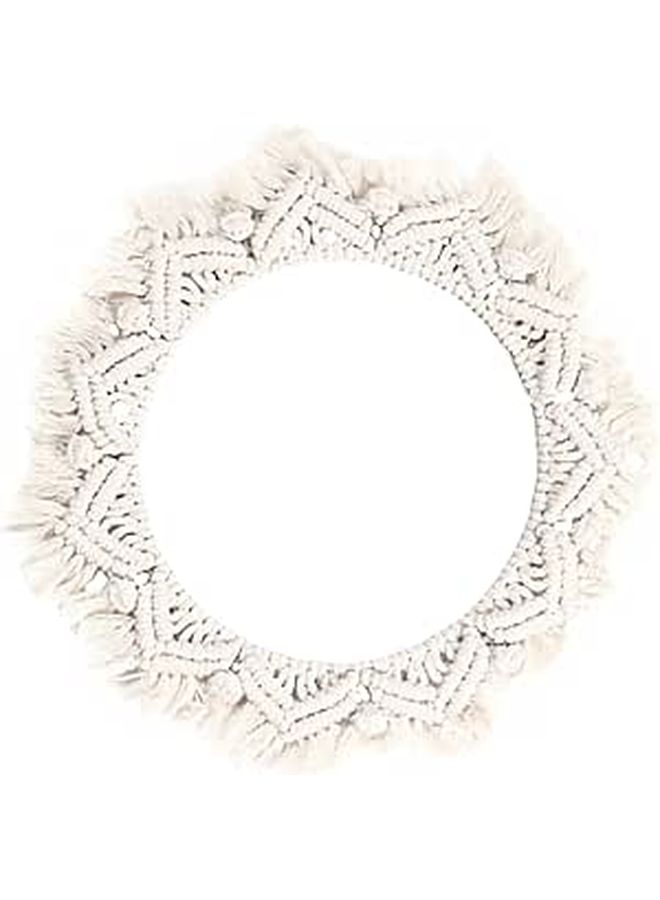 مرآة حائط زخرفية بإطار مضيء لتزيين طاولة المكياج ومكتب المنزل - Image 1