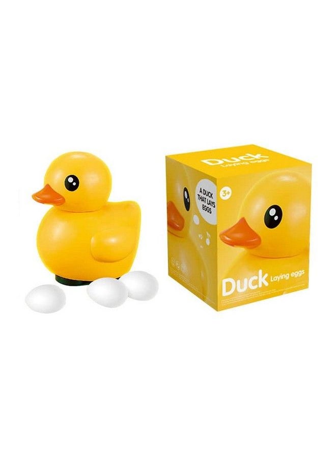 Super Toy - Battery Operated Duck Egg Laying Musical Sound Toy With Colorful Lights - Image 1