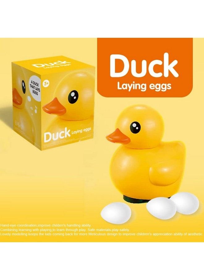 Super Toy - Battery Operated Duck Egg Laying Musical Sound Toy With Colorful Lights - Image 1