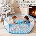 Heopeis Kids Ball Pit Large Pop Up Toddler Ball Pits 47inches Play Tent for Toddlers Girls Boys for IndoorOutdoor Play Tent with Carry Tote Balls Not Included Blue - Image 4