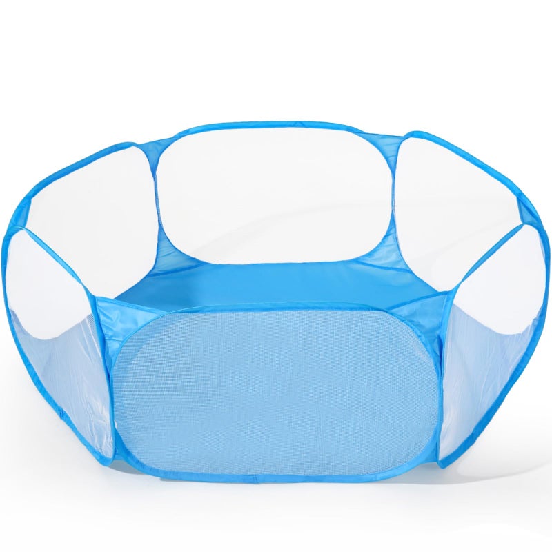 Heopeis Kids Ball Pit Large Pop Up Toddler Ball Pits 47inches Play Tent for Toddlers Girls Boys for IndoorOutdoor Play Tent with Carry Tote Balls Not Included Blue - Image 3