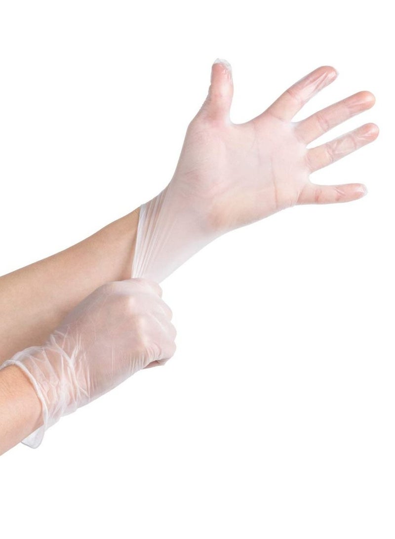 100 Pieces Disposable Gloves Powder-Free Gloves Vinyl Gloves - Image 1