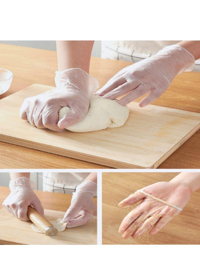 100 Pieces Disposable Gloves Powder-Free Gloves Vinyl Gloves - Image 4