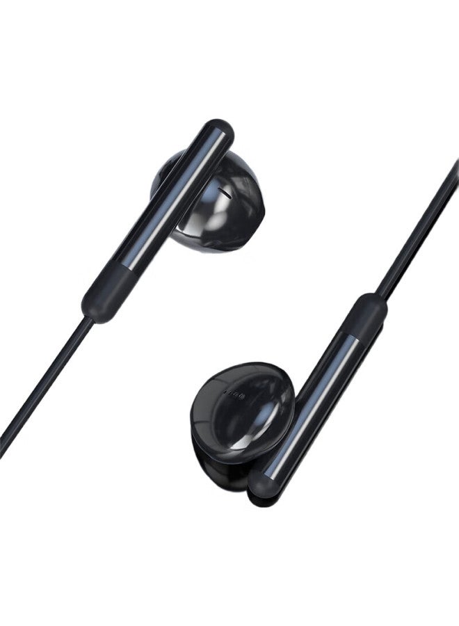 Newmine Xl10 Wired In-Ear Headphones With Microphone, 3.5Mm Jack, Compatible With Computers, Laptops And Smartphones, Black - Image 2