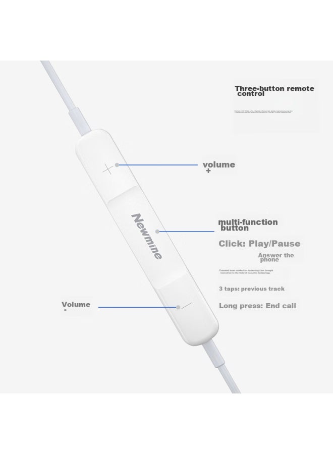 Newmine سماعات أذن سلكية نيوماين XL10 مع ميكروفون، مقبس 3.5 مم، متوافقة مع أجهزة الكمبيوتر، اللابتوبات والهواتف الذكية، باللون الأسود - Image 4