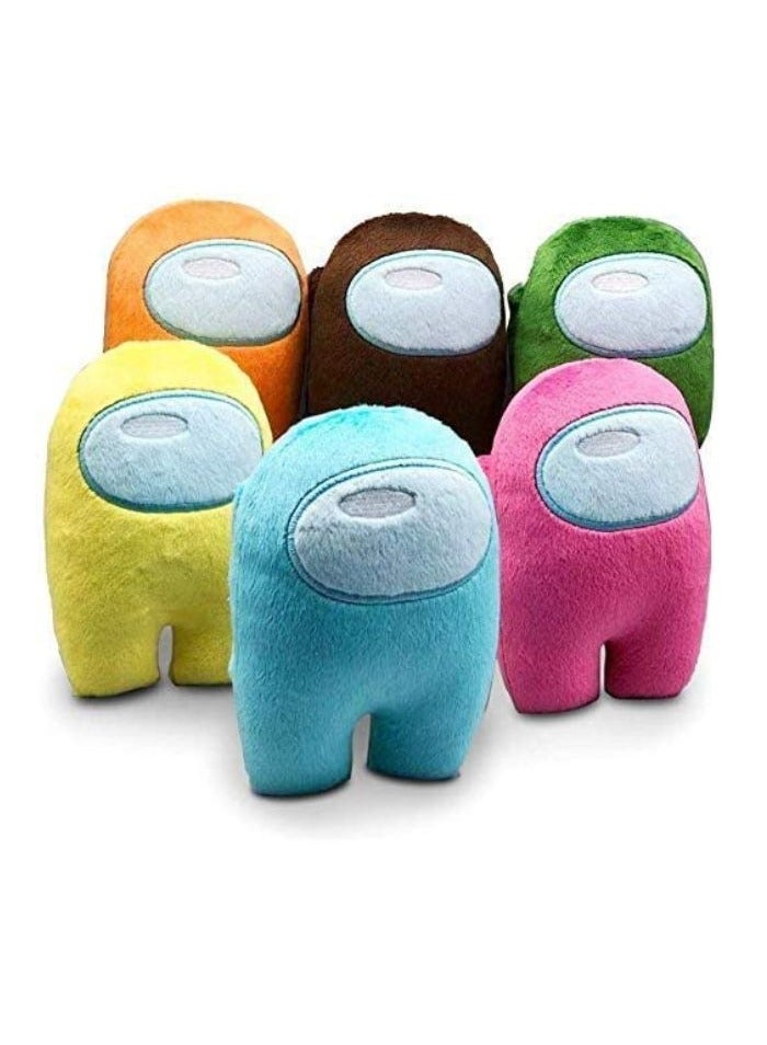 UKR Among Us Plush Toy Set – 6-Piece Set of Soft Plush Figures | Popular Among Us Characters for Kids & Fans | Perfect Collectible Plushies Set - A - Image 1