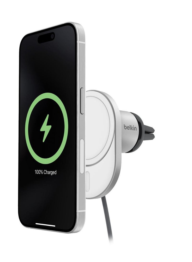 belkin Belkin 15W Magnetic Wireless Car Charger Qi2 Fast Charging, MagSafe Compatible, Compact Design, Secure Mounting  - Image 1