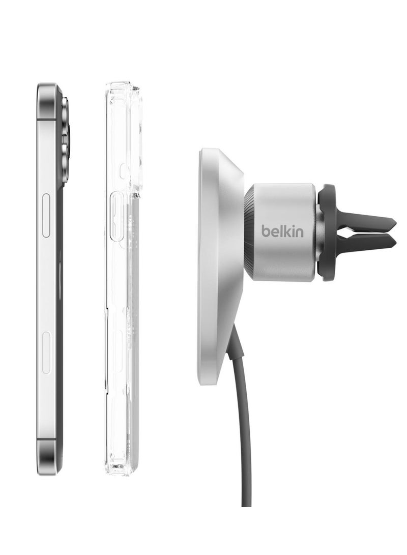 belkin Belkin 15W Magnetic Wireless Car Charger Qi2 Fast Charging, MagSafe Compatible, Compact Design, Secure Mounting  - Image 3
