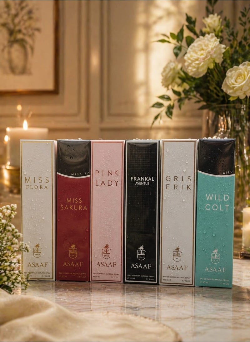 مجموعة عطور عساف 6*200مل
