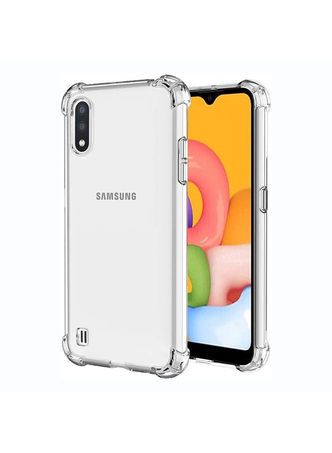 O Ozone Military Grade Clear Case Compatible With Samsung Galaxy M01| Transparent Shockproof Protective Cover | Anti-Yellow Hard PC + Soft TPU Hybrid Case | Drop Protection & Slim Design - Image 1