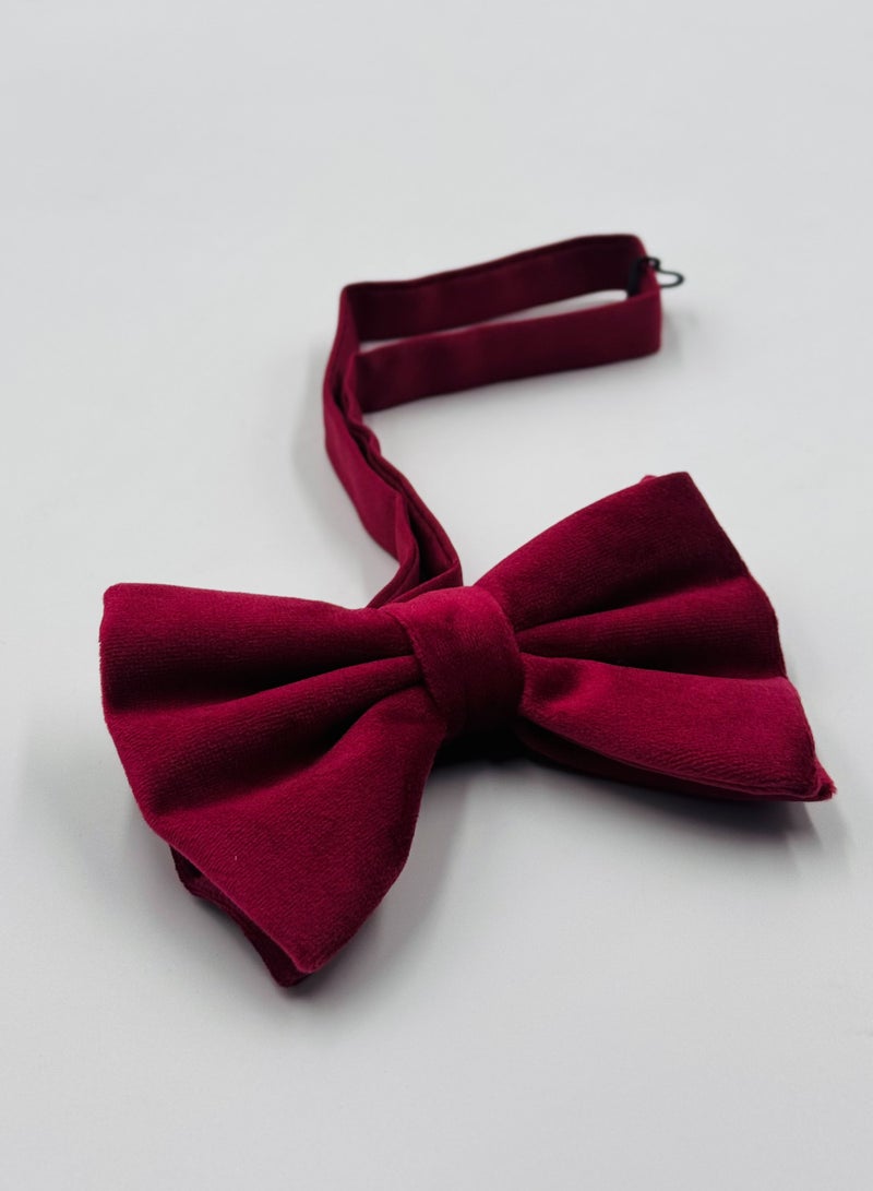 House Of Tailors Sophisticated Maroon Bow Tie - Image 2