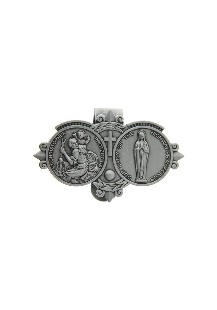 Devon St. Christopher/Our Lady of the Highway Visor Clip - Image 2
