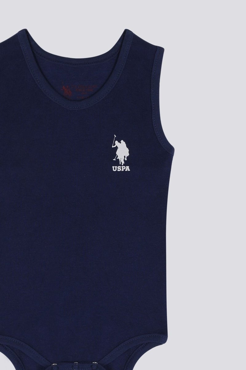 U.S. Polo Assn. Happiness Navy Blue Baby Bodysuit - Image 2