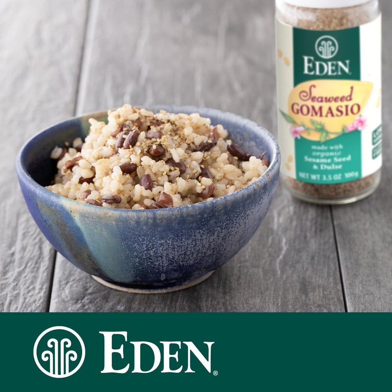 Eden Organic Seaweed Gomasio, 3.5 oz Galss Jar, Sesame Salt - Image 4