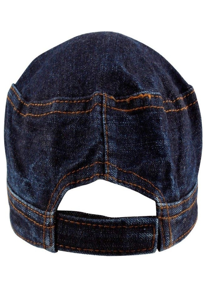 Missby® Denim Dark Blue Cap for Men & Women (Pack of 2) - Image 4