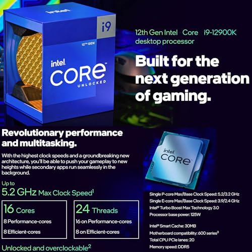 Micro Center CPU Motherboard Combo -12900K 12th Gen 16-Cores LGA 1700 Desktop Processor with Z790 MAX Gaming WIFI7 ATX Motherboard - Image 3