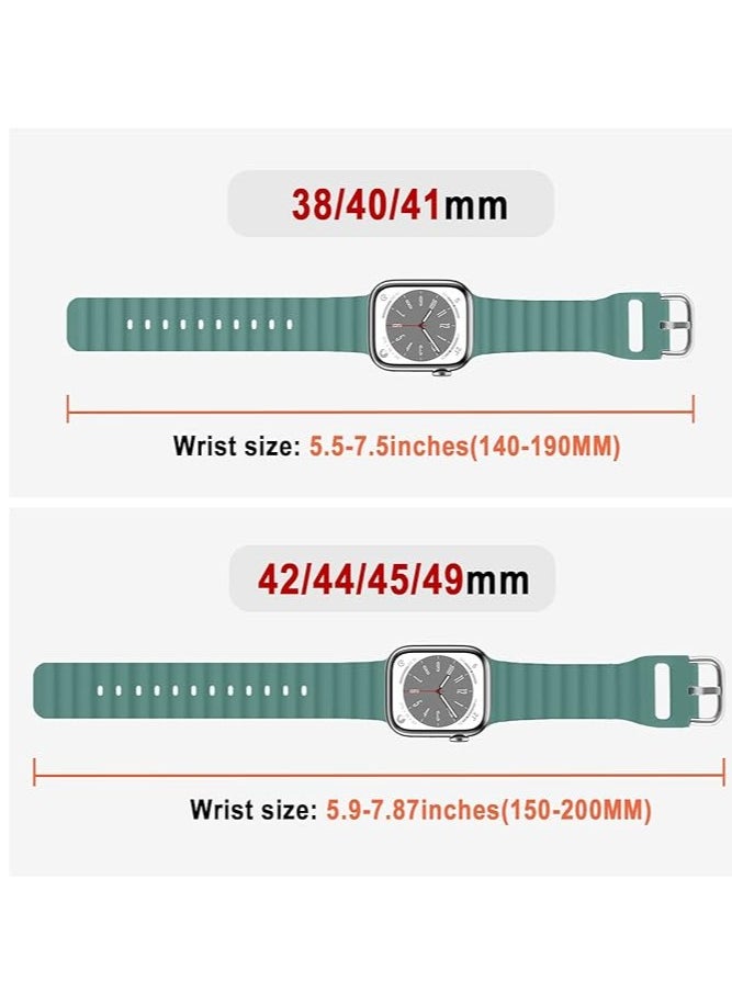 ELTRAZONE - "Adjustable Ocean Band for Apple Watch – Soft Silicone Sport Strap, Fits 49mm to 38mm, Breathable Elastic Wristband for Series Ultra, 8, 7, SE, 6, 5, 4, 3, 2, 1" - Image 1