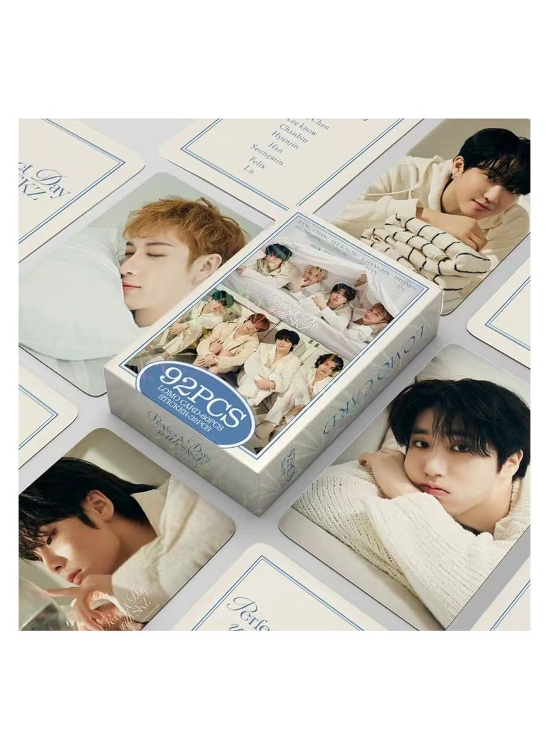 NIBEMINENT 92 Pcs Kpop Stray Kids Perfect Day with SKZ Lomo Cards Card For Fans Collection Gifts - Image 1