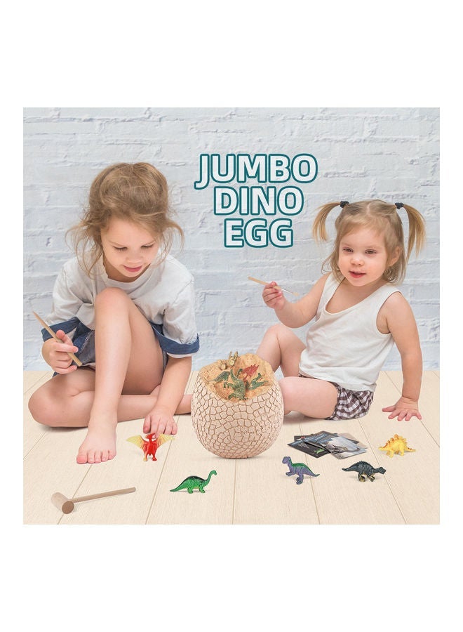 كابتن تيك لعبة حفر بيضة الديناصور العملاق الأثرية مقاس 15 × 15 × 20 سم 15x15x20سم - Image 3