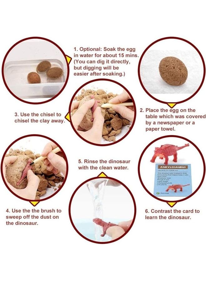 كابتن تيك لعبة حفر بيضة الديناصور العملاق الأثرية مقاس 15 × 15 × 20 سم 15x15x20سم - Image 5
