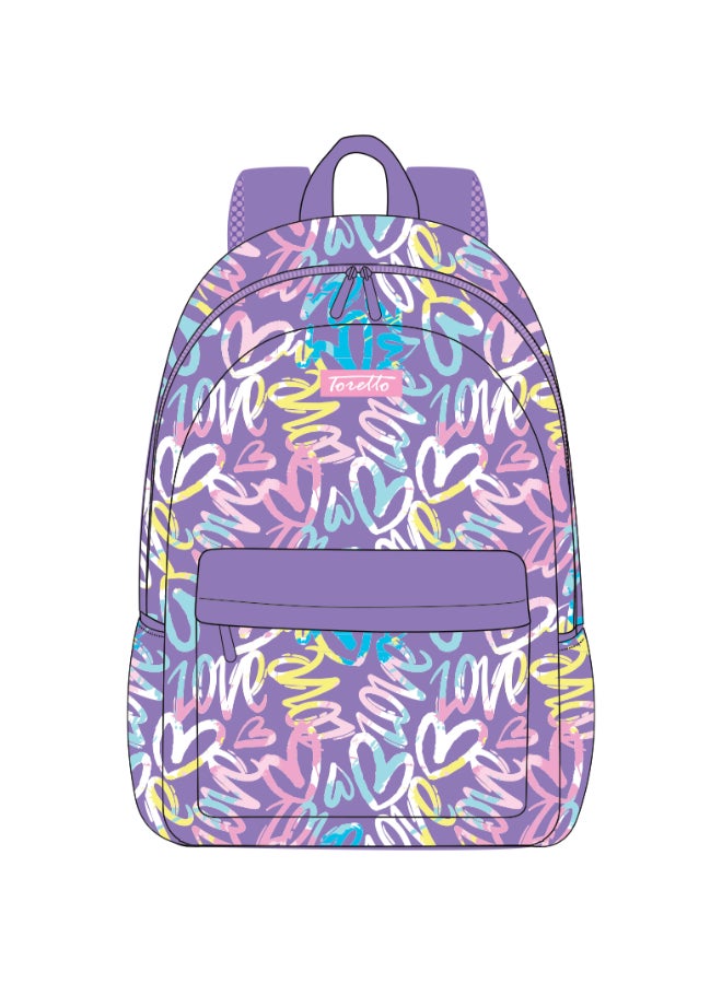 Toretto 4 PCS Backpack Set with 17 " School Backpack , Lunch Bag, Water Bottle & Pencil case, Gift for girls - Image 2