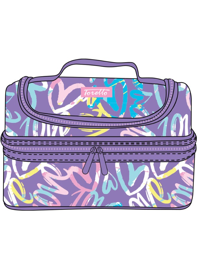 Toretto 4 PCS Backpack Set with 17 " School Backpack , Lunch Bag, Water Bottle & Pencil case, Gift for girls - Image 3