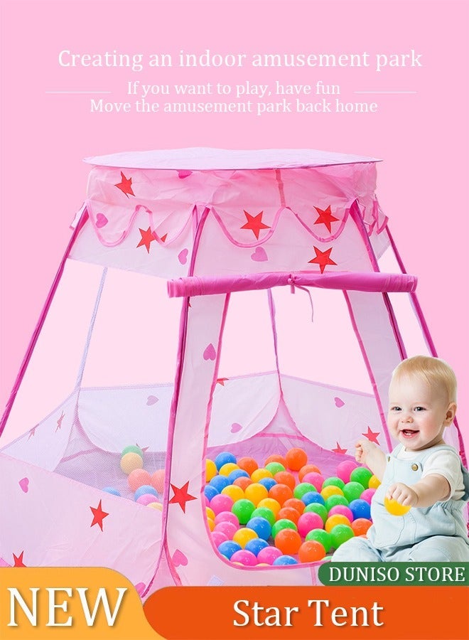 Indoor and Outdoor Baby Tent House Girls Fairy Large Kids Tent Ocean Ball Pool Folding Kids Pop Up Play Tent for Sale (Excluding Balls) - Image 1