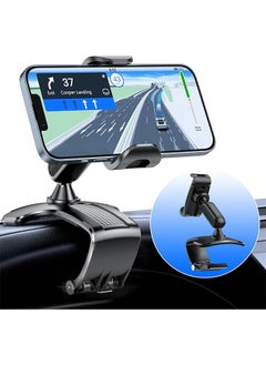 Car Dashboard Phone Clip Holder, 360° Rotating Dash Steering Wheel Cell Phone Clamp Mount Stand Compatible with 4-7 Inch Smartphones (Black) - pzsku/ZD31AAD8C68B2175D9A06Z/45/_/1714916851/b0c2a4bd-aaad-48cb-bae2-056981b1956c