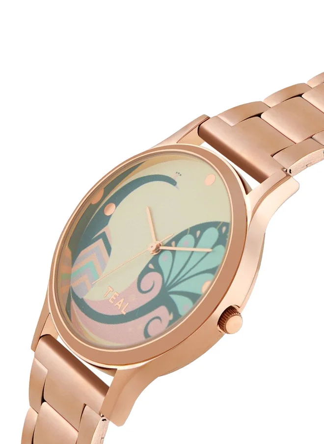 تشومباك Teal By Chumbak | Urban feathers Watch - Metal Link Strap