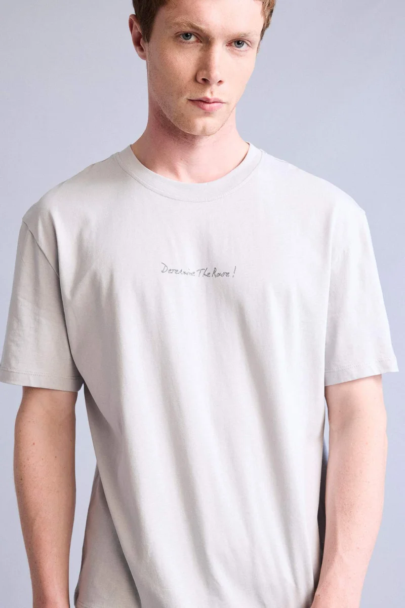 ديفاكتو 100% Cotton Regular Fit Printed Short Sleeve T-shirt