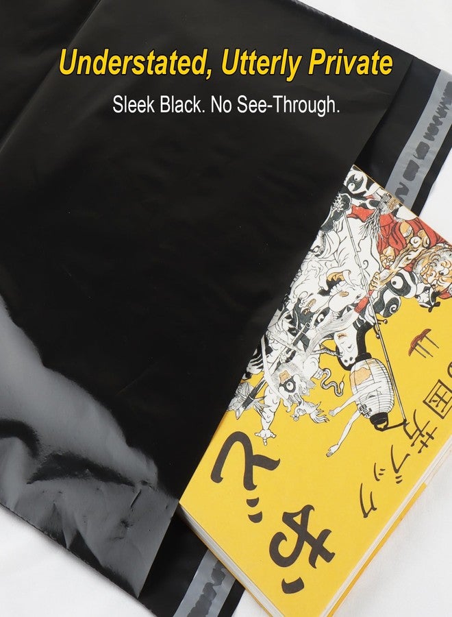 AGBOLO Poly Mailers, 12x16 Shipping Bags for Clothes, 20 Pcs Packaging Bags, Waterproof Shipping Envelopes, Tear-Proof Mailing Bags for Secure Packaging & Small Business, Black - Image 2