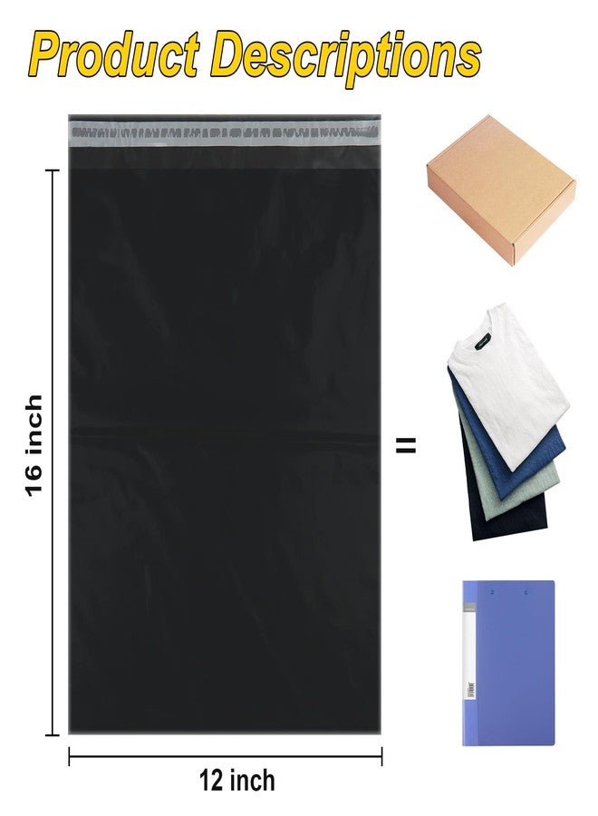 AGBOLO Poly Mailers, 12x16 Shipping Bags for Clothes, 20 Pcs Packaging Bags, Waterproof Shipping Envelopes, Tear-Proof Mailing Bags for Secure Packaging & Small Business, Black - Image 5