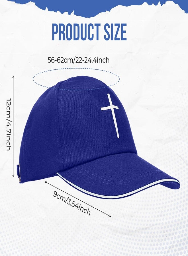 Chicingyou 20pcs Cross Adjustable Baseball Cap Suture Christian Hat Unisex for Men Women Ladies Cap Bulk for Running Workouts and Faith Jesus Christian Activities - Image 3